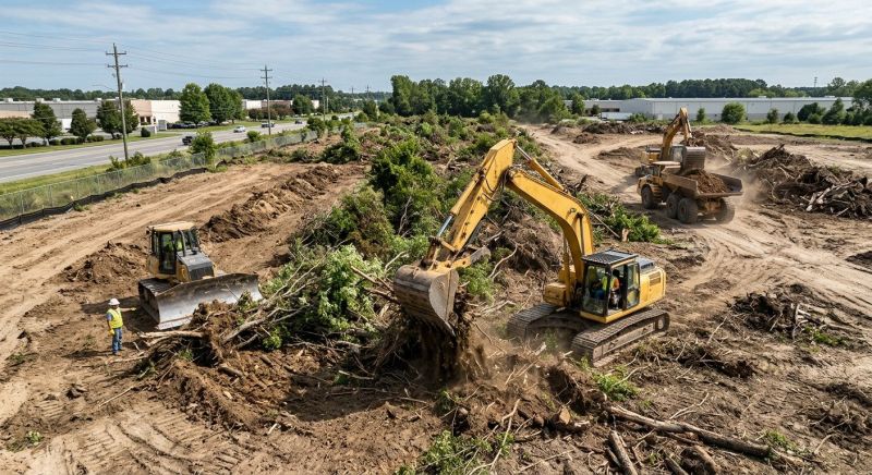 Parking Lot Land Clearing in Marietta, GA