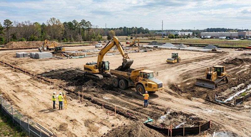 Parking Lot Site Preparation in Marietta, GA
